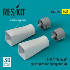   Reskit - F-14A Tomcat air intakes for Trumpeter kit (3D Printed)