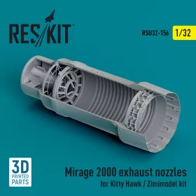   Reskit - Mirage 2000 exhaust nozzle for Kitty Hawk / Zimimodel kit (3D Printed) (1/32)