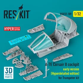   Reskit - A-7E Corsair II early cockpit (Hyperdetailed edition) for Trumpeter kit (3D Printed)