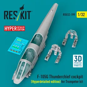   Reskit - F-105G Thunderchief cockpit (Hyperdetailed edition) for Trumpeter kit (3D Printed)