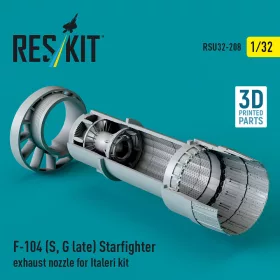   Reskit - F-104 (S G late) Starfighter exhaust nozzle for Italeri kit (3D Printed)