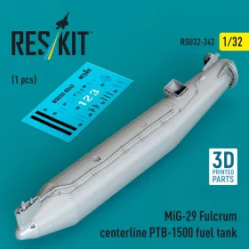   Reskit - MiG-29 Fulcrum centerline PTB-1500 fuel tank (1 pcs) (3D Printed)