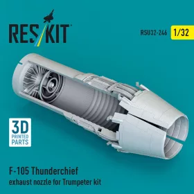   Reskit - F-105 Thunderchief exhaust nozzle for Trumpeter kit (3D Printed)