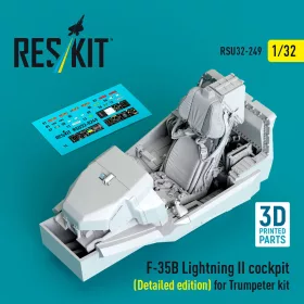   Reskit - ?F-35B Lightning II cockpit (Detailed edition) (3D Printed) for Trumpeter