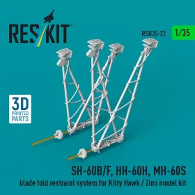   Reskit - SH-60B/F HH-60H MH-60S blade fold restraint system (3D Printed) Kitty Hawk / Zimi Model