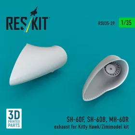   Reskit - SH-60F SH-60B MH-60R exhaust (3D Printed) for Kitty Hawk / Zimi Model