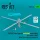Reskit - AH-64E late Apache unfolded main rotor late blades MUMT MUMT-X for Takom/Snowman kit (3D Printed)