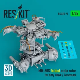   Reskit - MH-60S folded main rotor for Kitty Hawk / Zimimodel (3D Printed)