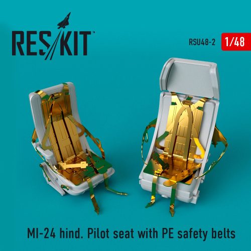 Reskit - Mi-24 pilot seat with PE safety belts  (1/48)