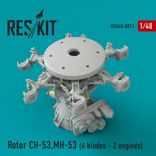 Reskit - Rotor CH-53, MH-53, HH-53 (Pave Low III, GA,GS,G, Sea Stallion) (6 blades - 2 engines) (1/48)