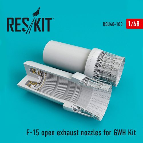 Reskit - F-15 open exhaust nozzles  for GWH kit (1/48)
