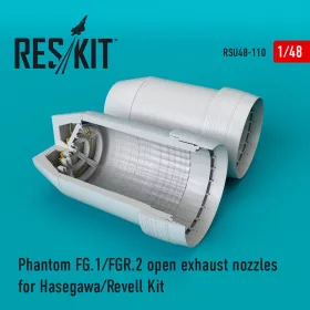   Reskit - Phantom (FG.1/FGR.2) open exhaust nozzles for Hasegawa/Revell kit  (1/48)