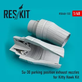   Reskit - Su-30 parking position exhaust nozzles for KittyHawk kit (1/48)