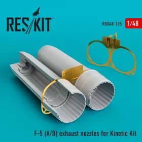 Reskit - F-5 (A B) exhaust nozzles for Kinetic kit (1/48)