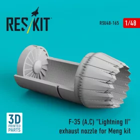   Reskit - F-35 (A,?) Lightning II exhaust nozzle for Meng kit (3D Printed)