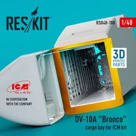 Reskit - OV-10A Bronco cargo bay for ICM kit (3D Printed)
