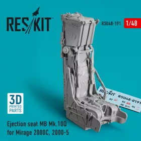   Reskit - Ejection seat MB Mk.10Q for Mirage 2000C  2000-5 (3D Printed) (1/48)