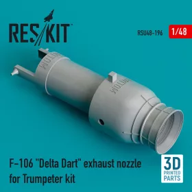   Reskit - F-106 Delta Dart exhaust nozzle for Trumpeter kit (3D Printed)