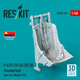   Reskit - P-47D- / Thunderbolt Seat for MiniArt kit (3D Printed)