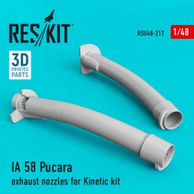 Reskit - IA 58 Pucara exhaust nozzles for Kinetic kit