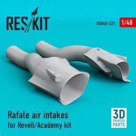   Reskit - Rafale air intakes for Revell/Academy kit (3D Printed)