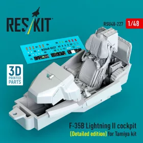   Reskit - ?F-35B Lightning II cockpit (Detailed edition) (3D Printed) for Tamiya