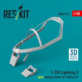   Reskit - F-35B Lightning II open canopy frame (3D Printed) for Tamiya
