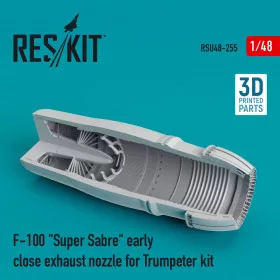   Reskit - F-100  Super Sabre  early close exhaust nozzle for Trumpeter kit (1/48)