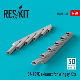 Reskit - Bf-109E exhaust for Wingsy Kits (3D Printed)