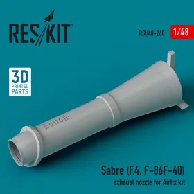   Reskit - Sabre (F.4, F-86F-40) exhaust nozzle for Airfix kit (3D Printed)