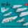 Reskit - AH-64  Apache  early pylons for Hasegawa kit (3D Printed) (1/48)