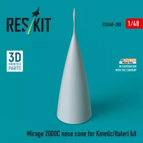   Reskit - Mirage 2000C nose cone for Kinetic/Italeri kit (3D Printed)