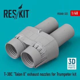   Reskit - T-38C Talon ll exhaust nozzles for Trumpeter kit (3D Printed)