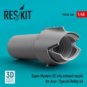   Reskit - Super Mystere B2 early exhaust nozzle for Azur / Special Hobby kit (3D Printed)