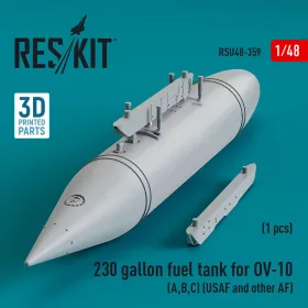   Reskit - 230 gallon centerline fuel tank for OV-10 (A,B,C) (USAF and other AF) (1 pcs) (3D Printed)