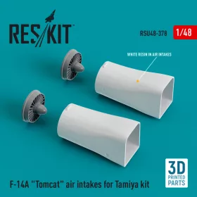   Reskit - F-14A "Tomcat" air intakes for Tamiya kit (3D Printed) (1/48)
