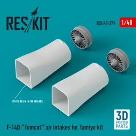   Reskit - F-14D "Tomcat" air intakes for Tamiya kit (3D Printed) (1/48)