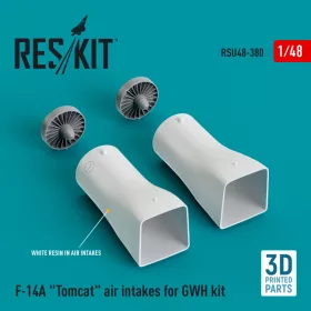   Reskit - F-14A "Tomcat" air intakes for GWH kit (3D Printed) (1/48)