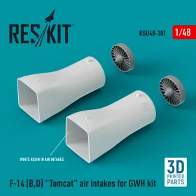   Reskit - F-14 (B,D) "Tomcat" air intakes for GWH kit (3D Printed) (1/48)