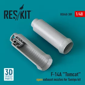   Reskit - F-14A Tomcat open exhaust nozzles for Tamiya kit (3D Printed)