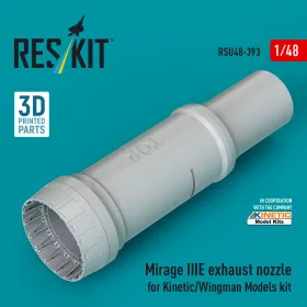   Reskit - Mirage IIIE exhaust nozzle (3D Printed) Kinetic / Wingman Models