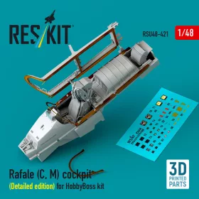   Reskit - Rafale (C, M) cockpit (Detailed edition) for HobbyBoss kit (3D printed)
