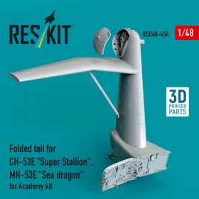   Reskit - Folded tail for CH-53E Super Stallion MH-53E Sea dragon for Academy kit (3D printed)