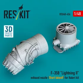   Reskit - F-35B Lightning II exhaust nozzle (Short takeoff) for Italeri kit (3D printed)