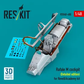   Reskit - Rafale M cockpit (Detailed edition) for Revell/Academy kit (3D printed)