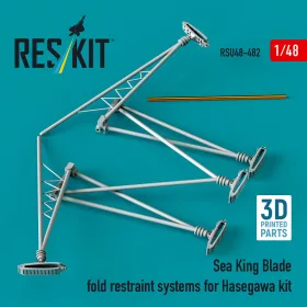   Reskit - Sea King blade fold restraint systems for Hasegawa kit (3D Printed)