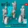 Reskit - A-10 Thunderbolt II landing gears (Early & Late) with weighted wheels set for Academy kit (Metal+3D Printed)