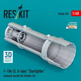   Reskit - F-104 (S, G-late) Starfighter exhaust nozzle for Kinetic kit (3D Printed)