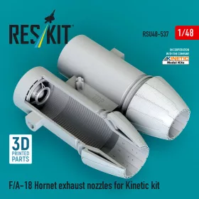   Reskit - F/A-18 Hornet exhaust nozzles for Kinetic kit (3D Printed)