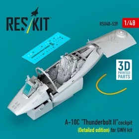   Reskit - A-10C Thunderbolt II cockpit (Detailed edition) for GWH kit (3D Printed)